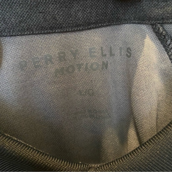 NWT~PERRY ELLIS Men Gray Motion Performance Polo Long Sleeve Top Size Large - Picture 6 of 10